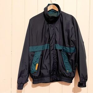 StormTech Vintage Green and Navy Windbreaker. Size Medium.